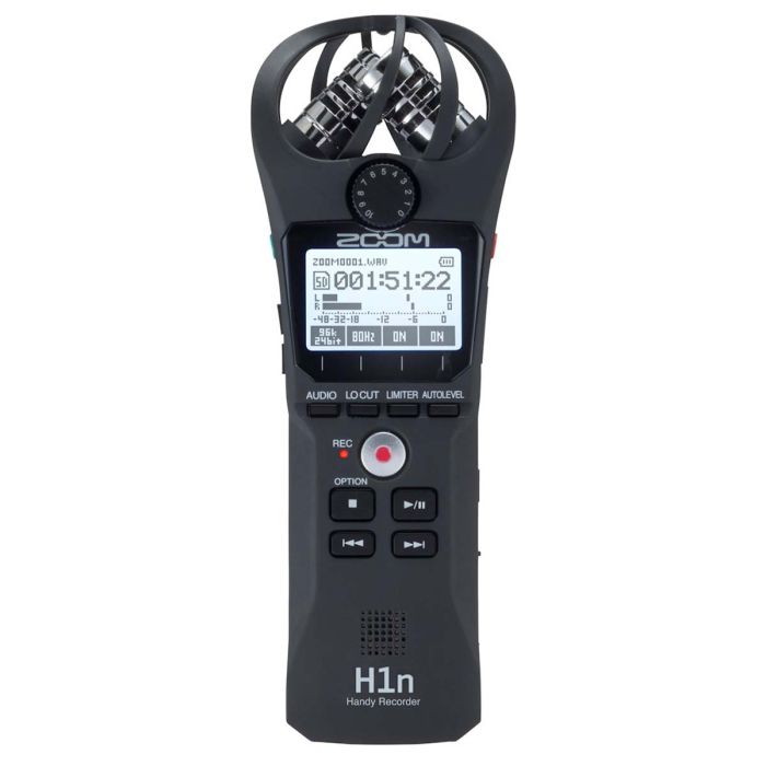 Zoom H1n-VP Handy Recorder with Accessories Front