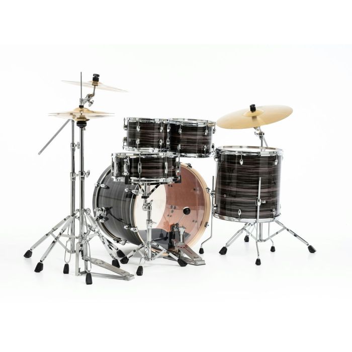 Pearl Export 5 Piece Drum Kit 22" Fusion inc HWP-834 and SBR Cymbals Metallic Amethyst Twist behind