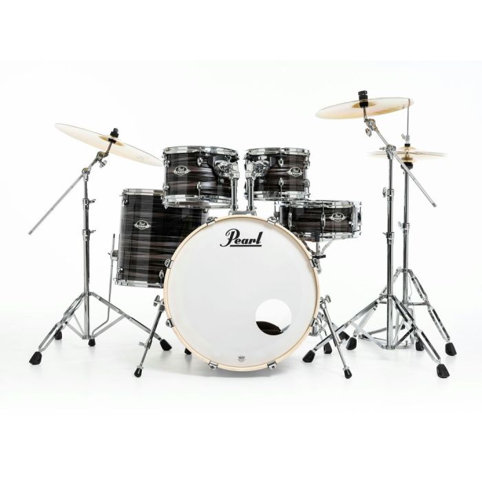 Pearl Export 5 Piece Drum Kit 22" Fusion inc HWP-834 and SBR Cymbals Metallic Amethyst Twist front