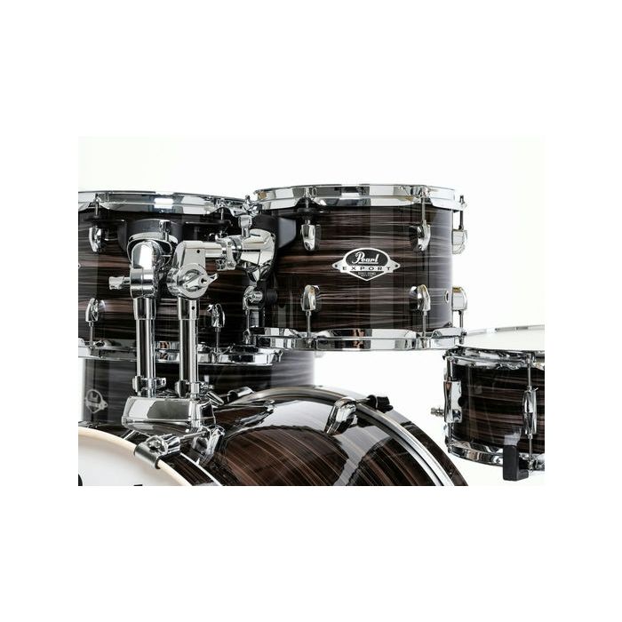 Pearl Export 5 Piece Drum Kit 22" Fusion inc HWP-834 and SBR Cymbals Metallic Amethyst Twist rack toms