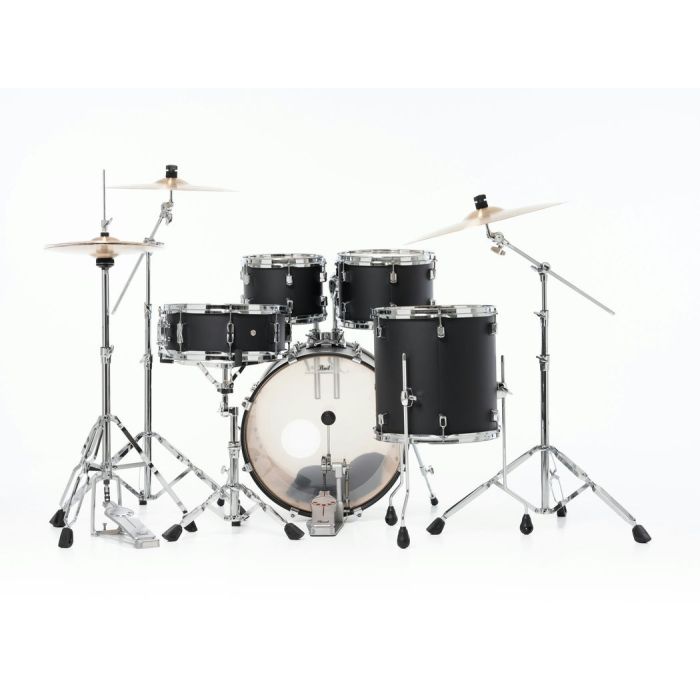 Pearl Decade Maple 5 Piece Drum Kit 20" inc HWP-834 Satin Slate Black back