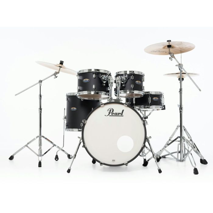 Pearl Decade Maple 5 Piece Drum Kit 20" inc HWP-834 Satin Slate Black front