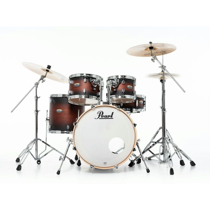 Pearl Decade Maple 5 Piece 20" Drum Kit inc HWP-834 Satin Brown Burst front