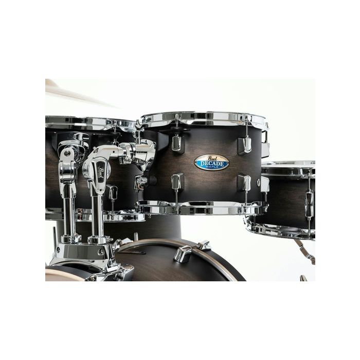 Pearl Decade Maple 5 Piece 20" Drum Kit inc HWP-834 Satin Black Burst rack toms