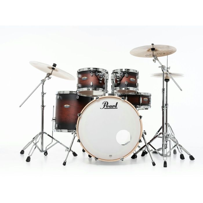Pearl Decade Maple 5 Piece Drum Kit 22" inc HWP-834 Satin Brown Burst front