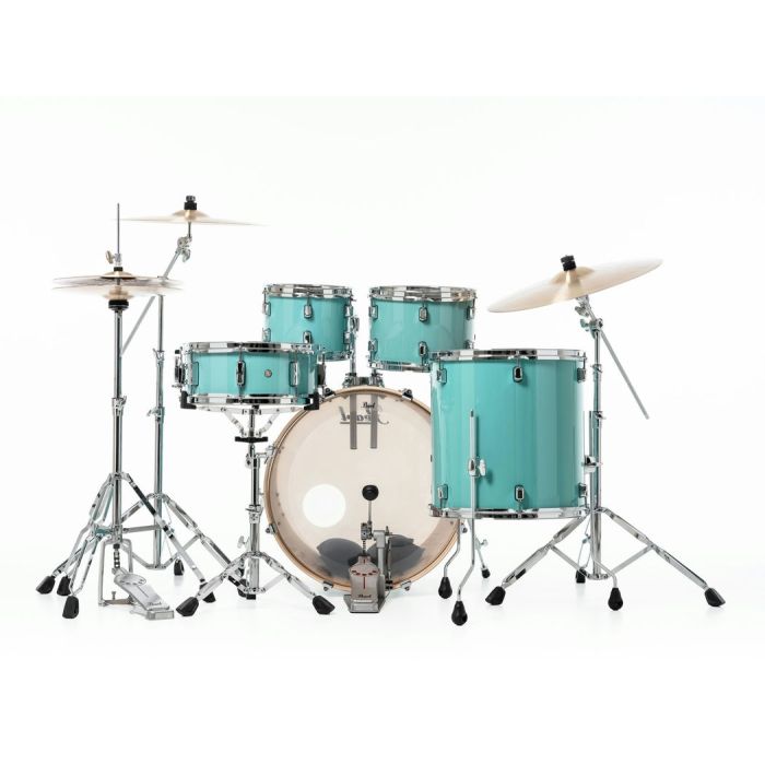 Pearl Decade Maple 5 Piece Drum Kit 22" inc HWP-834 Ice Mint back