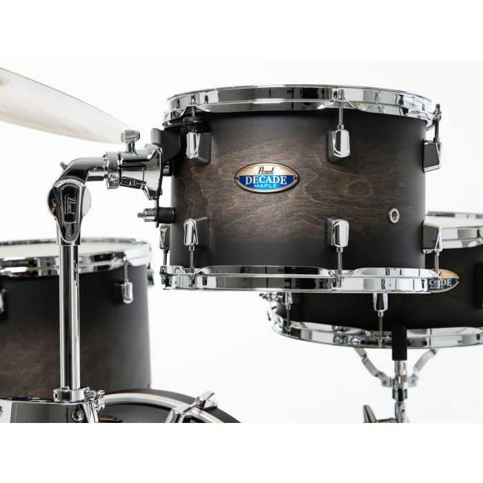 Pearl Decade Maple 4 Piece Drum Kit 18" inc HWP-834 Satin Black Burst 12" tom