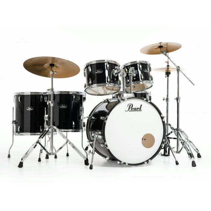 Pearl Roadshow 6 Piece 22" Drum Kit inc HW and Sabian 3 Piece Solar Cymbals Jet Black side
