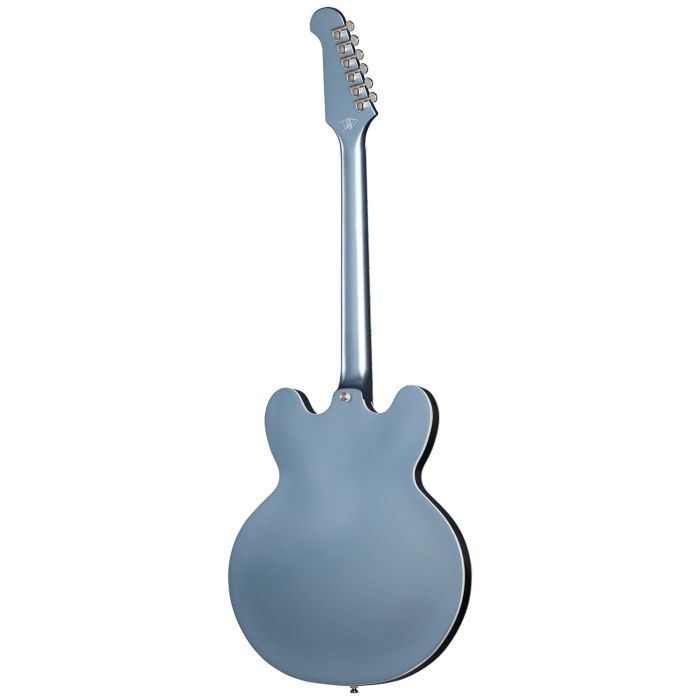 Epiphone Dave Grohl DG 335 Pelham Blue, side-on view