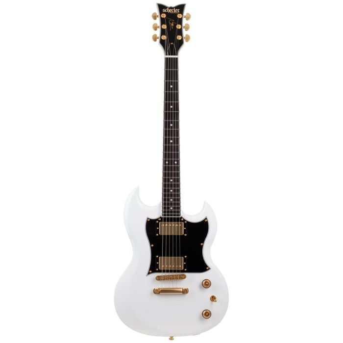 Schecter Zacky Vengeance ZV-H6LLYW66D Guitar, White front view