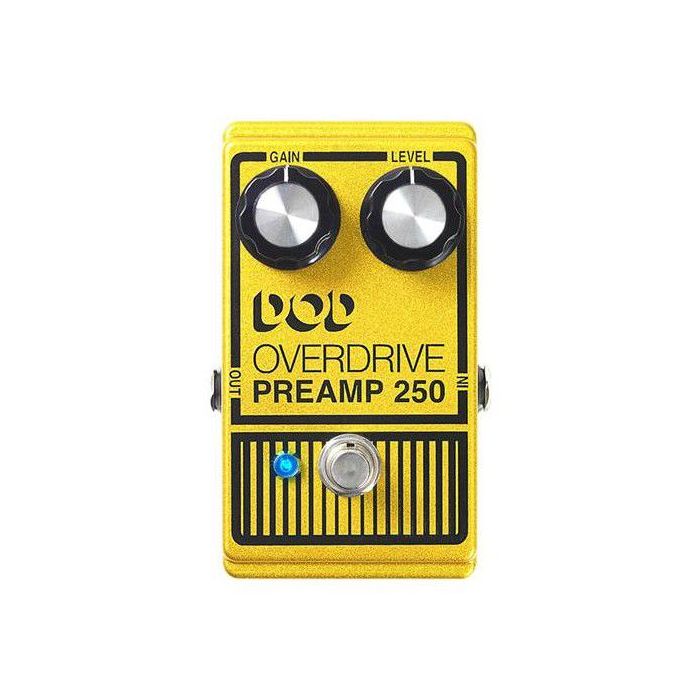 DOD Overdrive Preamp 250 Pedal top-down view