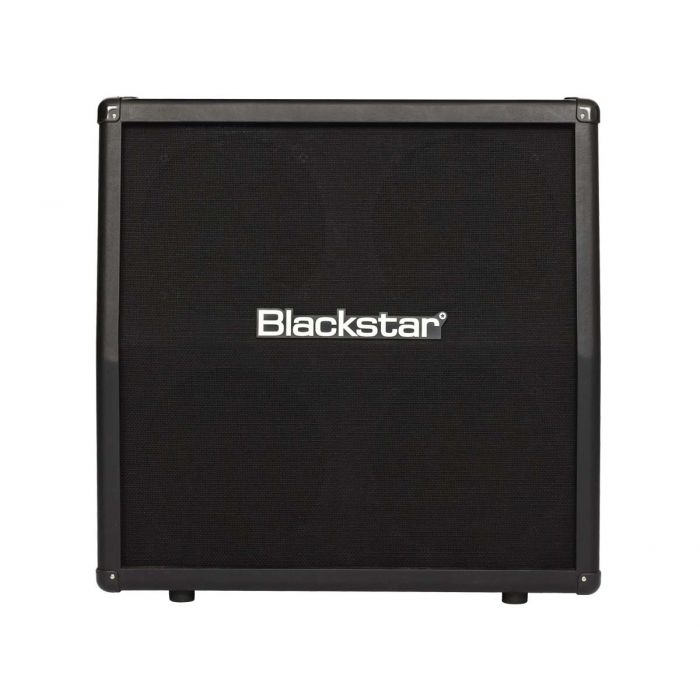 Full frontal view of a Blackstar ID:412A Angled Guitar Speaker Cabinet