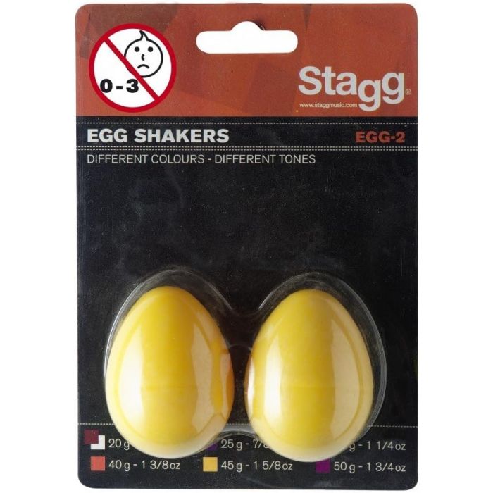 Stagg EGG Shakes 2 Yellow