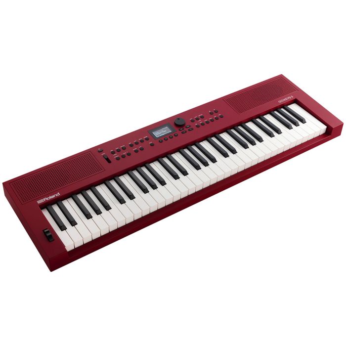 Roland GO:KEYS-3 Digital Keyboard, Dark Red Angled