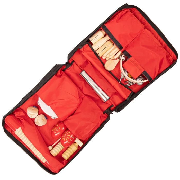 PP World Musical Instrument Classroom Percussion Set in side bag