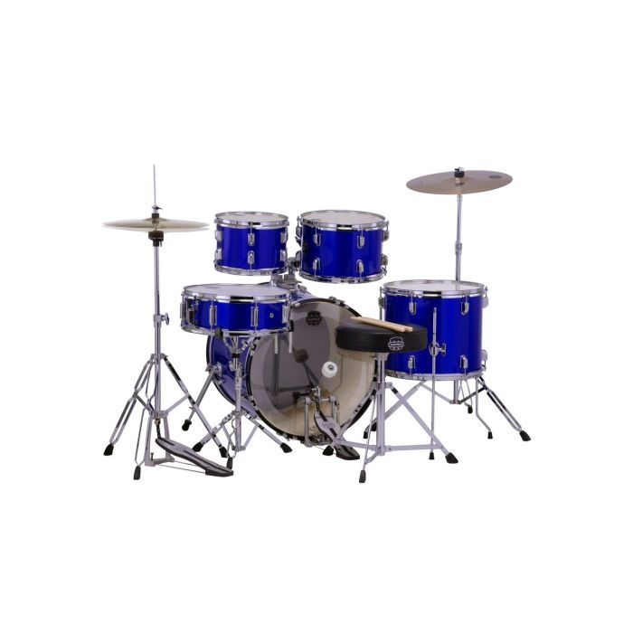Mapex Comet Series Indigo Blue Kit 20 Inc Hardware, Drum Throne and Cymbals back
