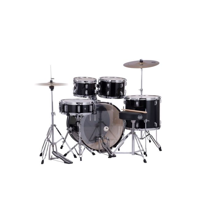 Mapex Comet Series Dark Black Kit 22" Inc Hardware, Drum Throne and Cymbals back