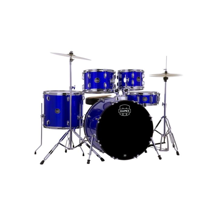 Mapex Comet Series Indigo Blue Kit 22" Inc Hardware, Drum Throne and Cymbals back