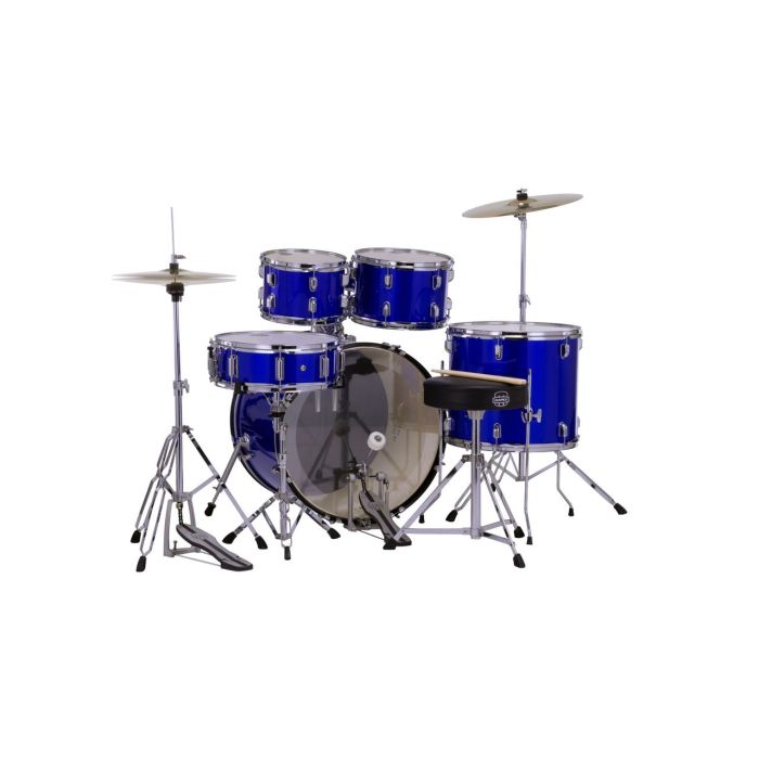 Mapex Comet Series Indigo Blue Kit 22" Inc Hardware, Drum Throne and Cymbals front