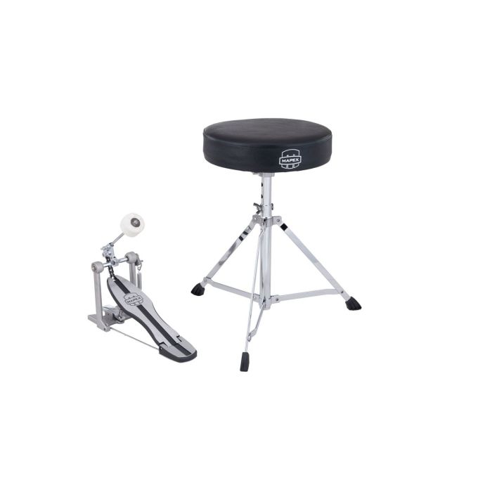 Mapex HP-PT250 Series Pedal & Throne Pack: Set Includes; P250 Single Pedal & T400 throne