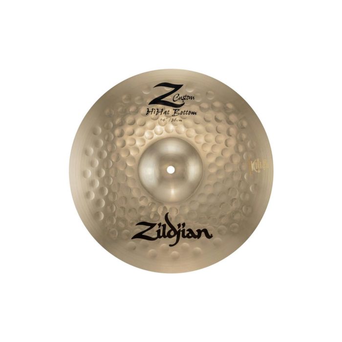 Zildjian 14 Inch Z Custom HiHats overhad bottom