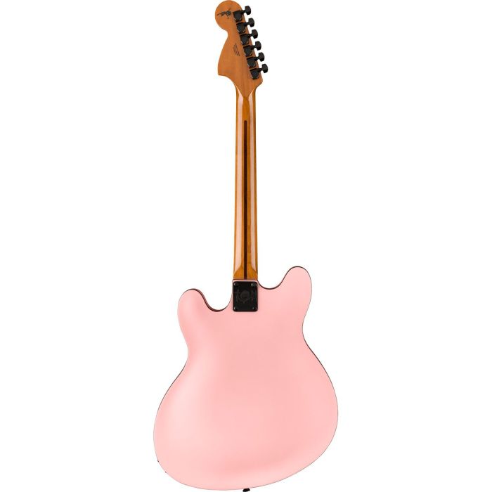 Fender Tom Delonge Starcaster Rw Black Hardware Satin Shell Pink, rear view
