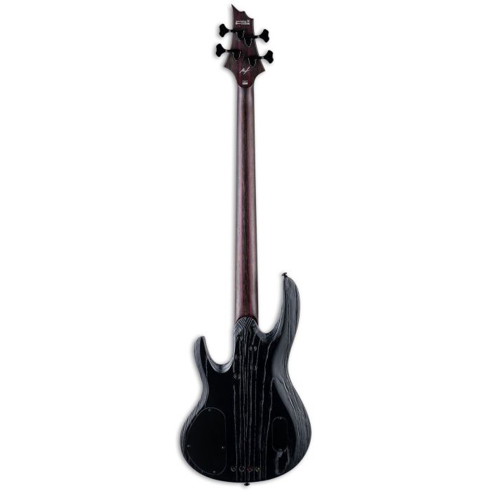 ESP LTD Mike Leon ML B-4 Black Blast Bass Guitar rear view