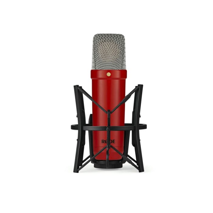 Rode NT1 Signature Series Condenser Microphone - Red shock cage