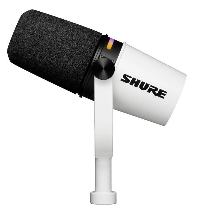 Shure MV7+ Dynamic Podcasting Microphone, White