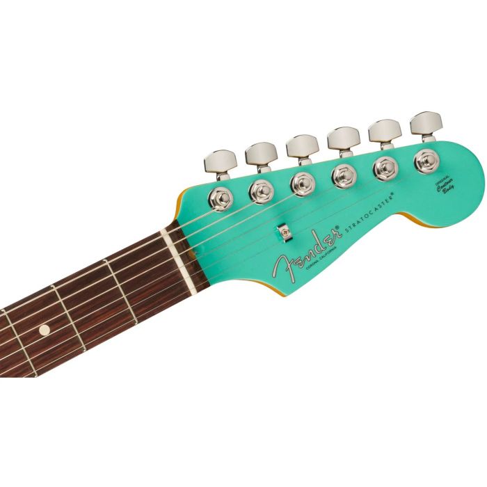 Fender Ltd Edition American Pro II Stratocaster RW, Surf Green headstock front