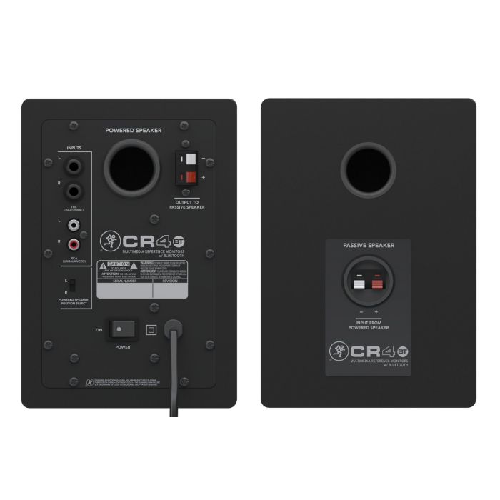 Mackie CR4BT Bluetooth Monitor Speaker, Pair Rear