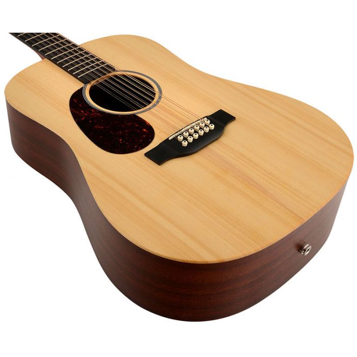 Martin D12X1AE-L 12-String Left Handed Electro Acoustic Body Angle