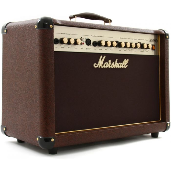 Marshall AS50D Acoustic Guitar Amplifier Combo Angle