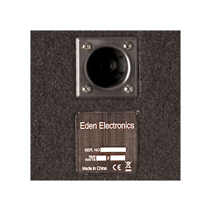 Eden EX112 Bass Guitar Speaker Cabinet (4 Ohms) Rear Panel