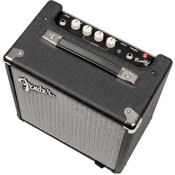Fender Rumble 15 v3 Bass Amplifier Combo Angle
