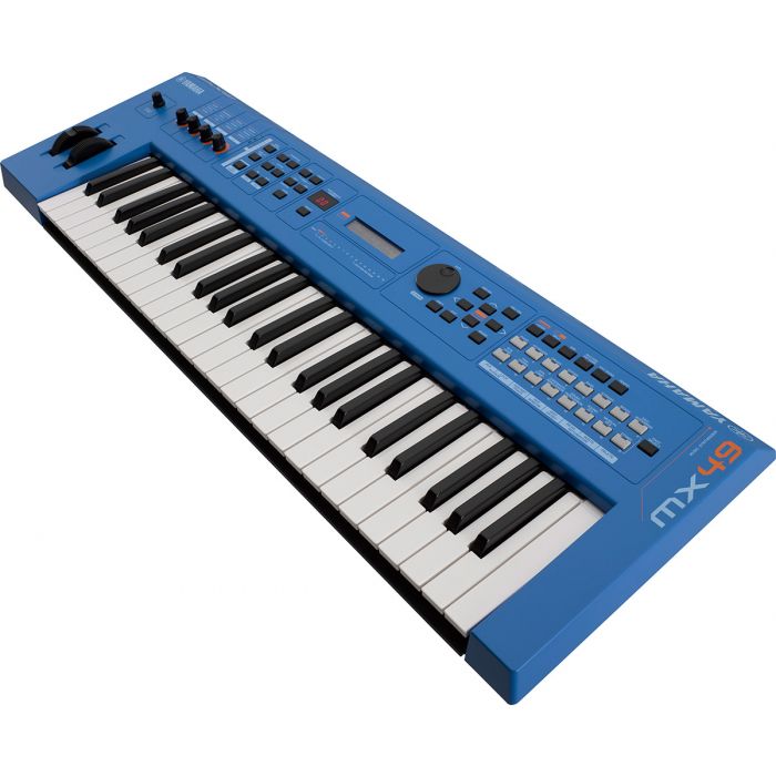Yamaha MX49 Version 2 Synthesizer 49 Key Edition, Blue Angle
