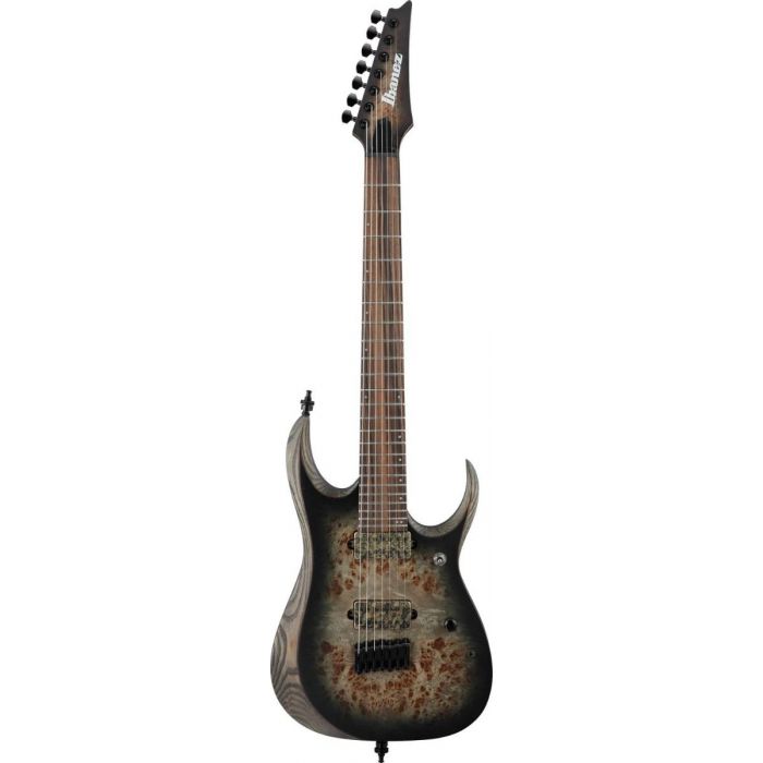 Ibanez RGD71ALPA-CKF 7-String Guitar, Charcoal Black Flat front view