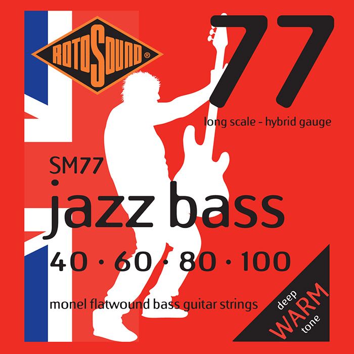 Rotosound Custom Jazz (flat) Bass SET 40-100