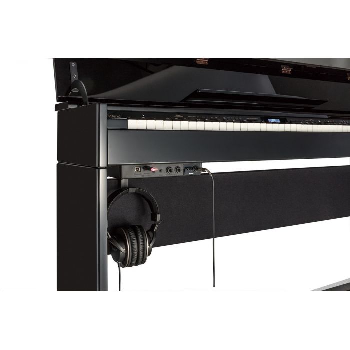 Roland DP603-PE Digital Piano, Gloss Black Headphones