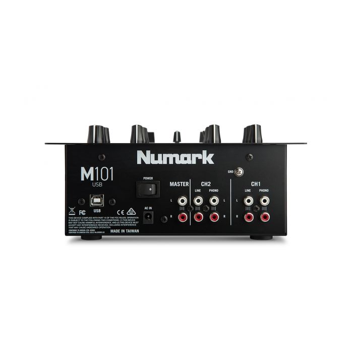 Numark M101 Mixer, Black Rear