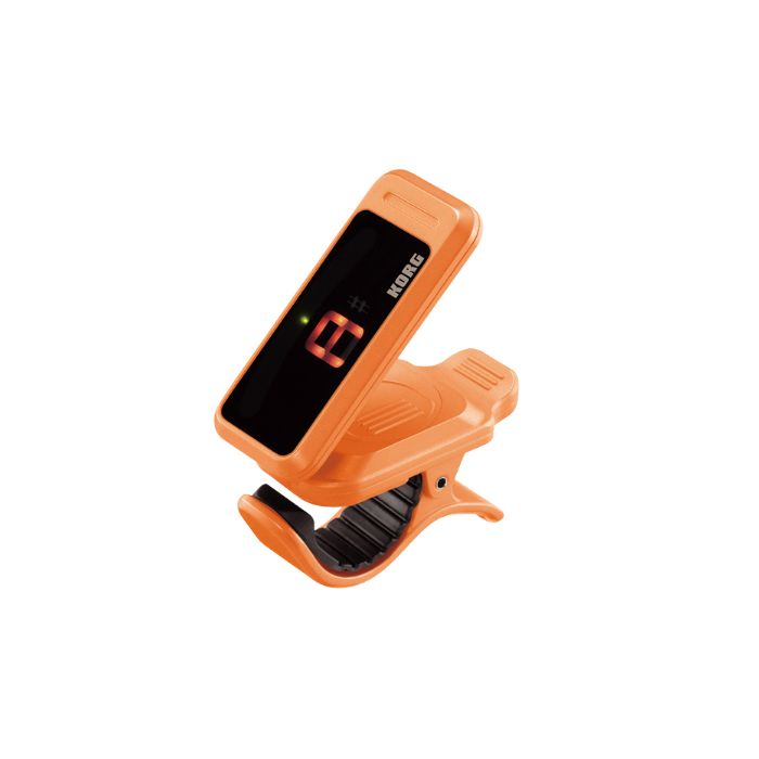 Korg Pitchclip 2 Clip-On Guitar Tuner, Orange