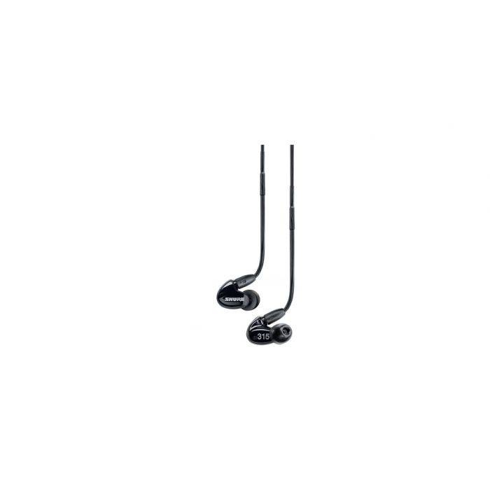 Shure SE315 In Ear Headphones - Black on White