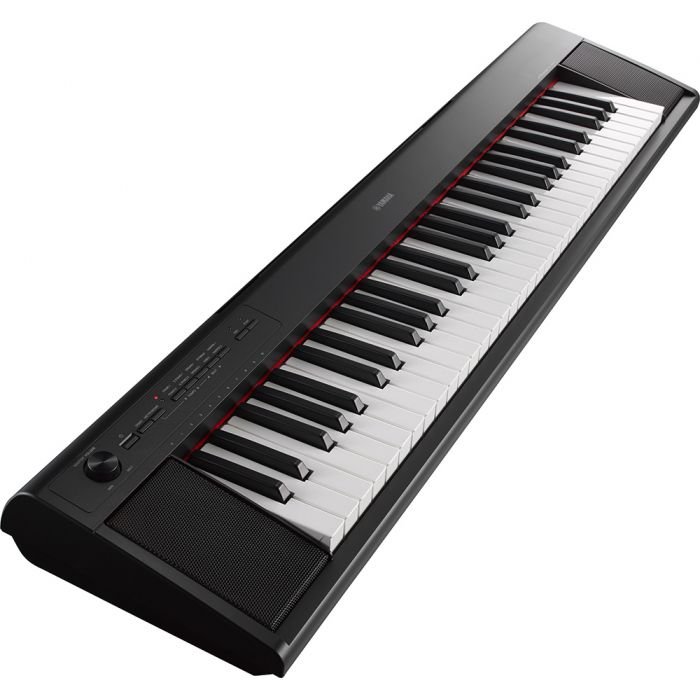 Yamaha Piaggero NP12 Portable Digital Piano, Black Angle
