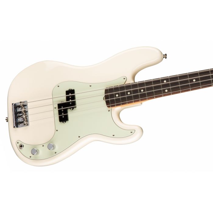 Fender American Professional Precision Bass RW, Olympic White Angle