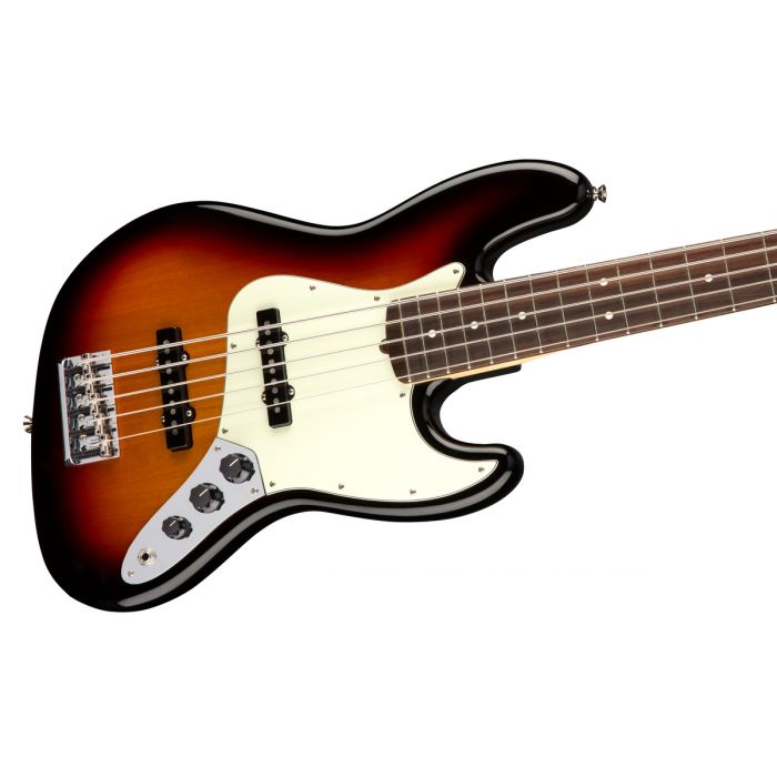 Fender American Professional Jazz Bass V RW, 3-Tone Sunburst Angle