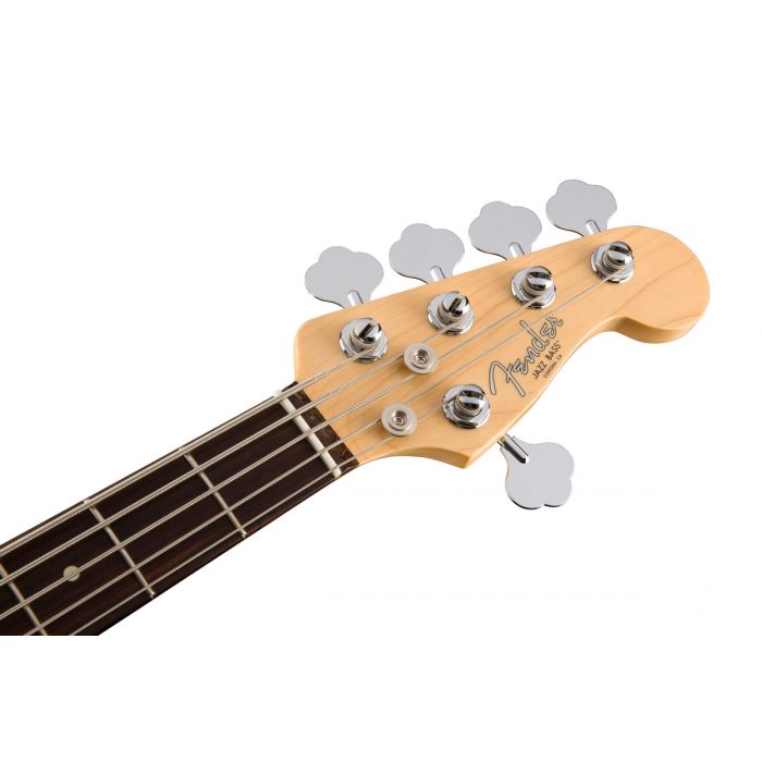 Fender American Professional Jazz Bass V RW, Olympic White Headstock