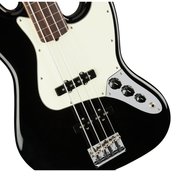 Fender American Professional Jazz Bass Fretless RW, Black Body