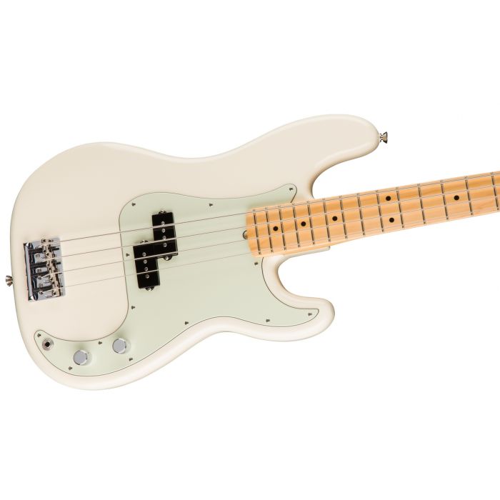 Fender American Professional Precision Bass MN, Olympic White Angle