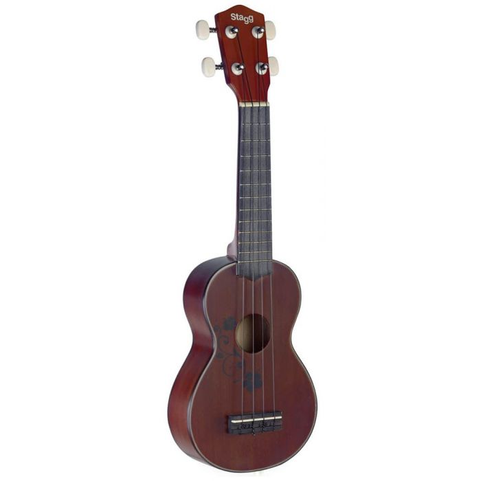 Stagg US20 Flower, Soprano Ukulele front view