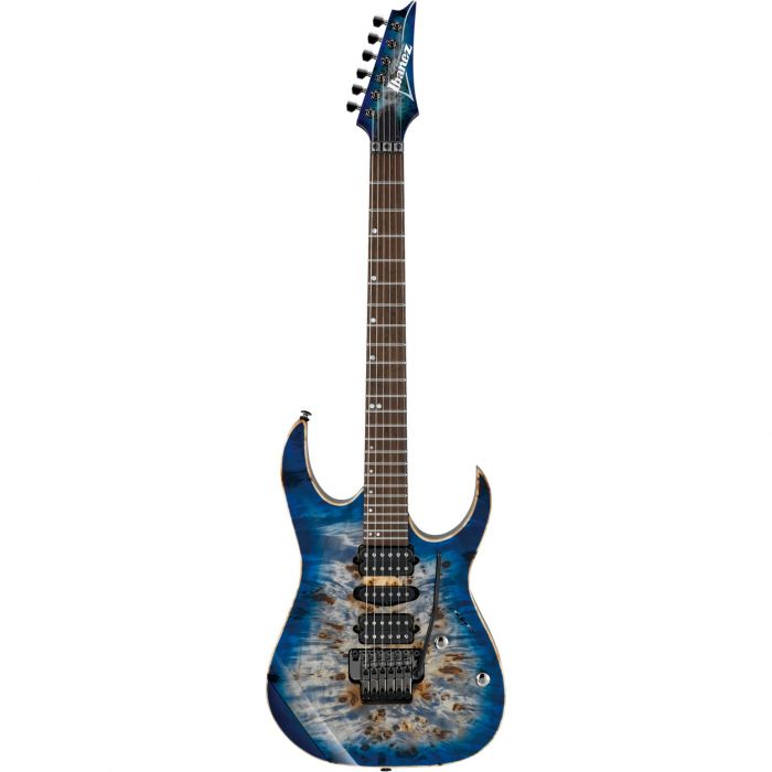 Ibanez 2017 RG1070PBZ-CBB RG Premium Electric Guitar, Cerulean Blue Burst